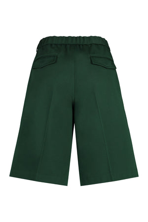男士100％棉质百慕大短裤 - 绿色SS24