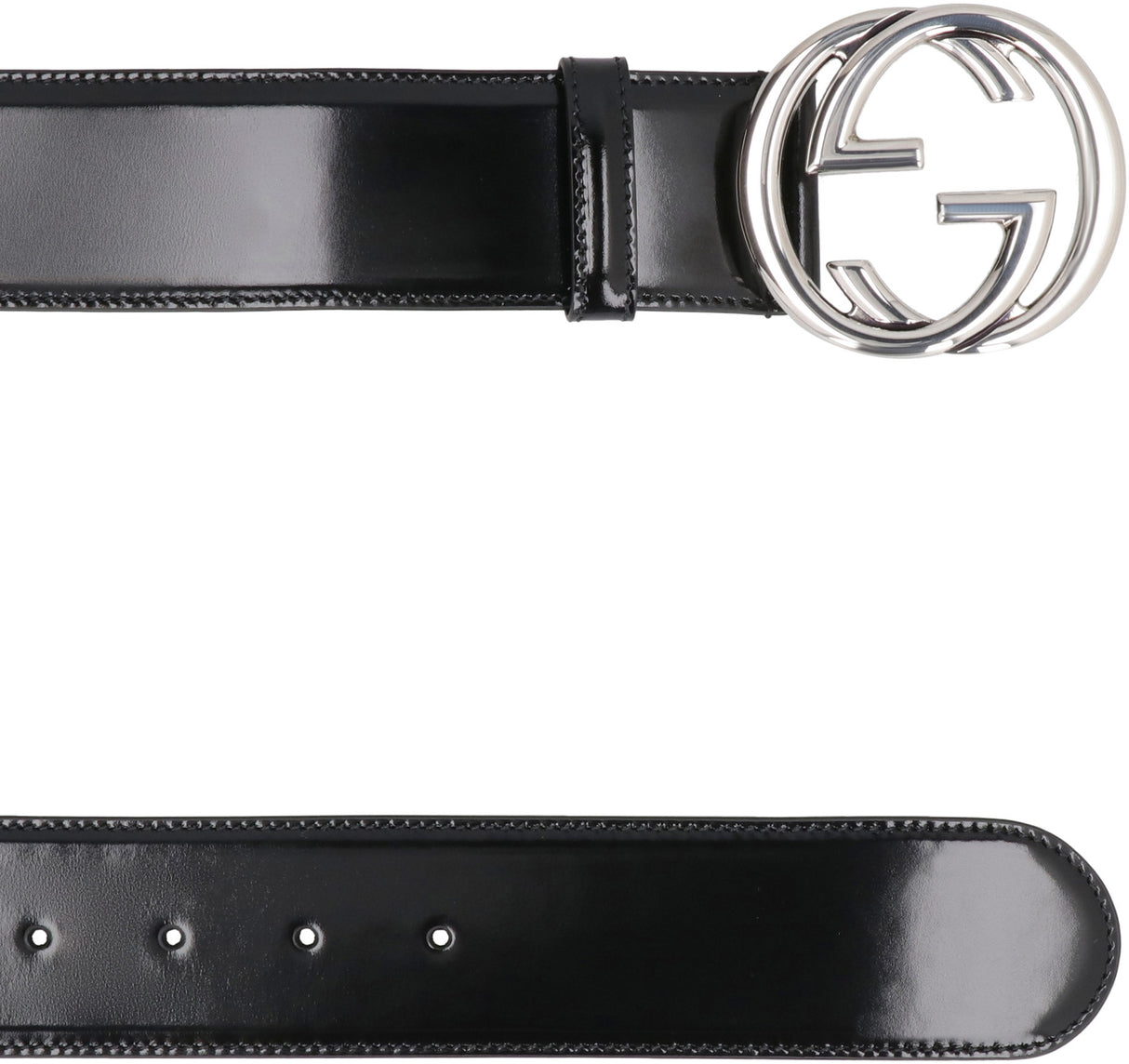 GUCCI Sophisticated Black Leather Belt for Women