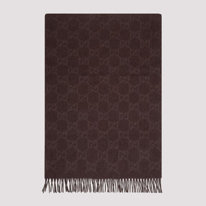 GUCCI Luxurious Cashmere Scarf in Rich Brown for Women - Must-have Accessory for SS24