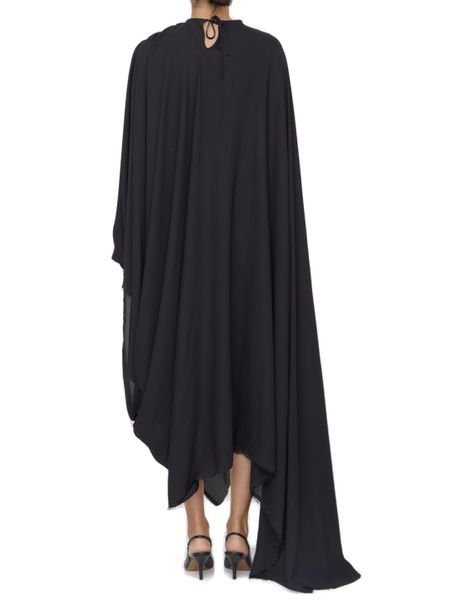 BALENCIAGA Elegant Asymmetrical Raffia Dress for Women