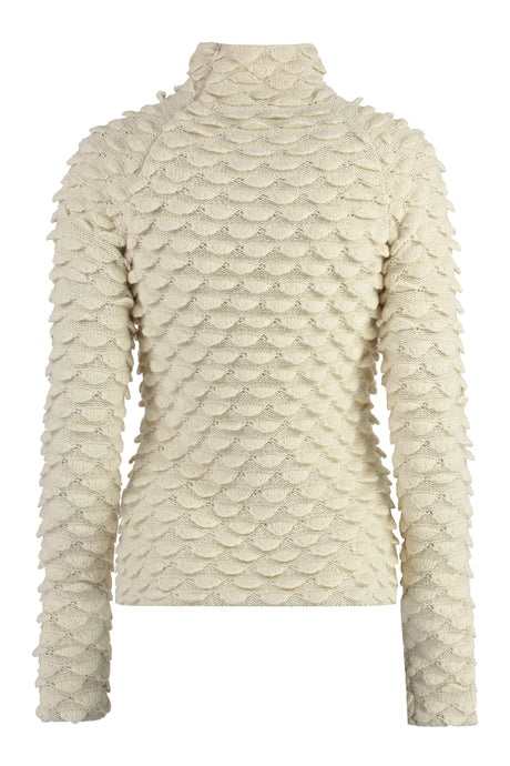 BOTTEGA VENETA Classic Fish Scale Turtleneck Sweater for Women