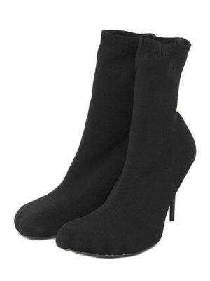BALENCIAGA Exquisite Anatomic Stretch Knit Ankle Boots