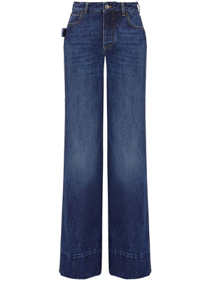 BOTTEGA VENETA Light Blue Wide-Leg Jeans for Women