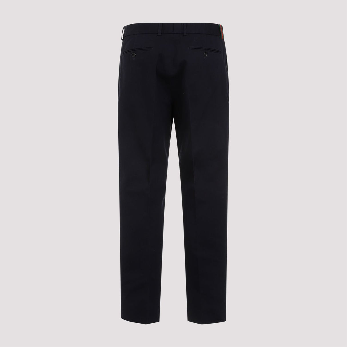 Navy Cotton Pants for Men - GUCCI SS24 Collection