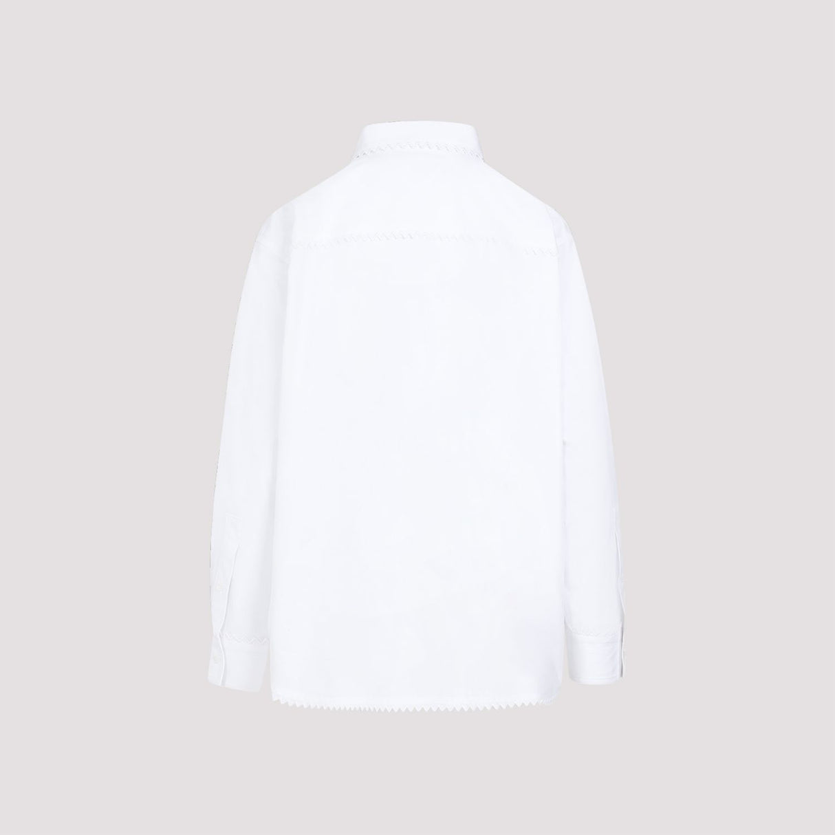 白色纯棉女士衬衫 - SS24 系列