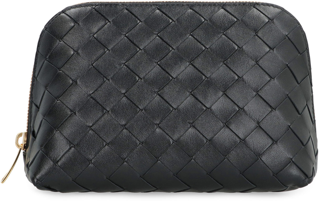BOTTEGA VENETA Leather Intrecciato Beauty Pouch - SS24 Collection