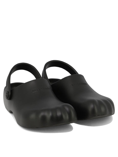 BALENCIAGA Men's Black Molded Slippers