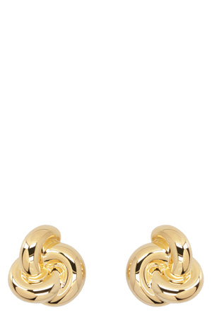 SAINT LAURENT Gold-Tone Knot Earrings for Women