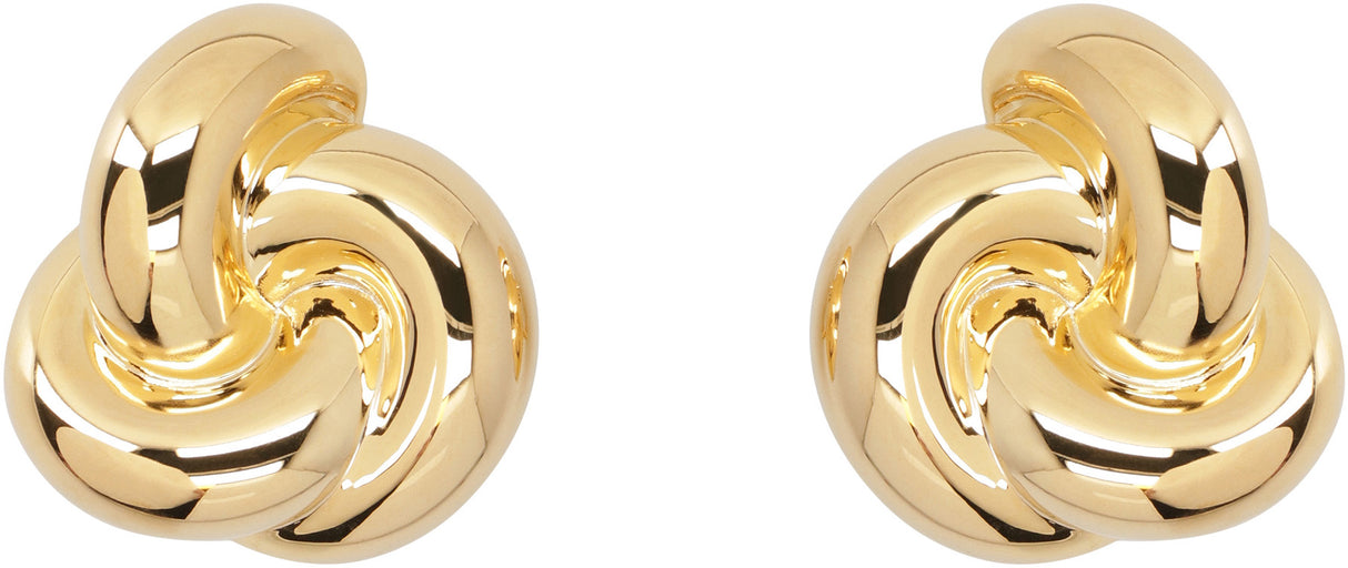 SAINT LAURENT Gold-Tone Knot Earrings for Women