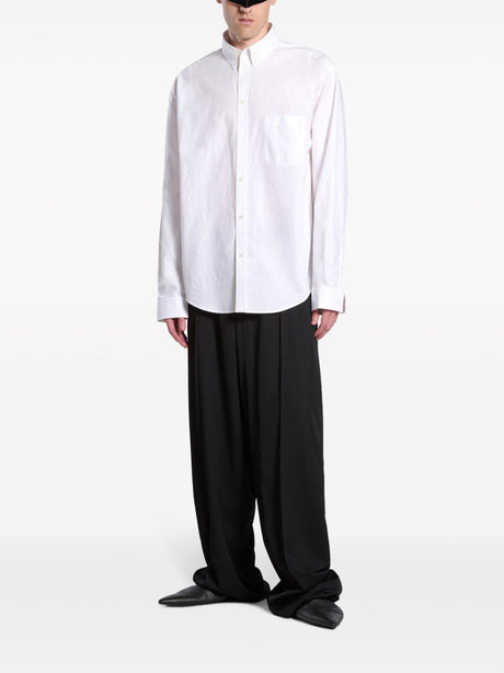 BALENCIAGA White Long Sleeve Shirt for Men