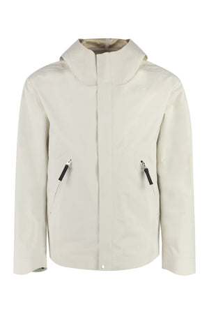 STONE ISLAND Ivory Technical Fabric Hooded Jacket for Men