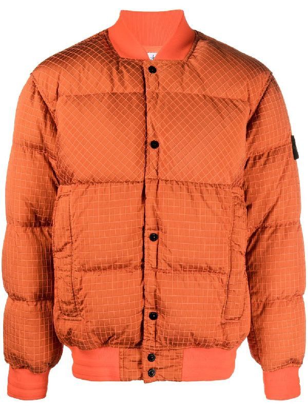 STONE ISLAND Men's FW23 Red Nylon Outerwear Jacket
