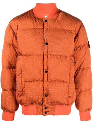 STONE ISLAND Men's FW23 Red Nylon Outerwear Jacket