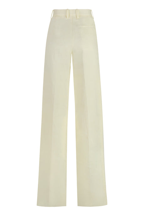 BOTTEGA VENETA Luxe Linen Trousers in Sunny Yellow - SS24