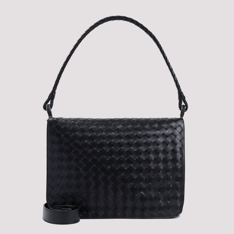 BOTTEGA VENETA Elegant Swing Leather Messenger Bag 35x26x7.5 cm