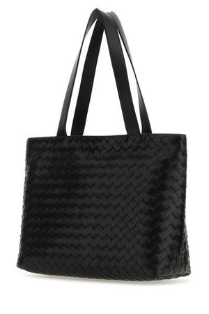 BOTTEGA VENETA Black INTRECCIATO Tote Handbag for Men
