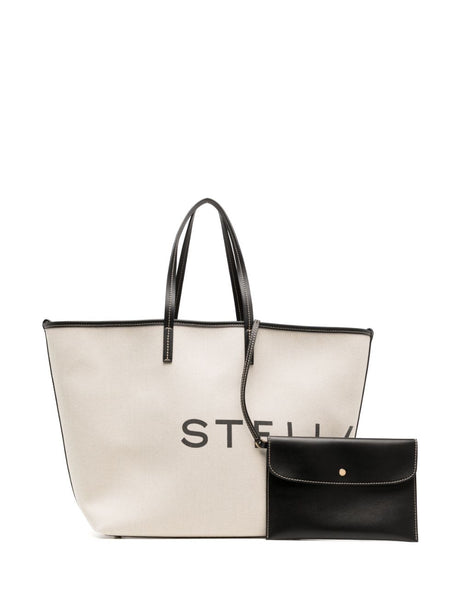 STELLA MCCARTNEY Elevate Your Style with this Conscious Logo-Print Tote Handbag