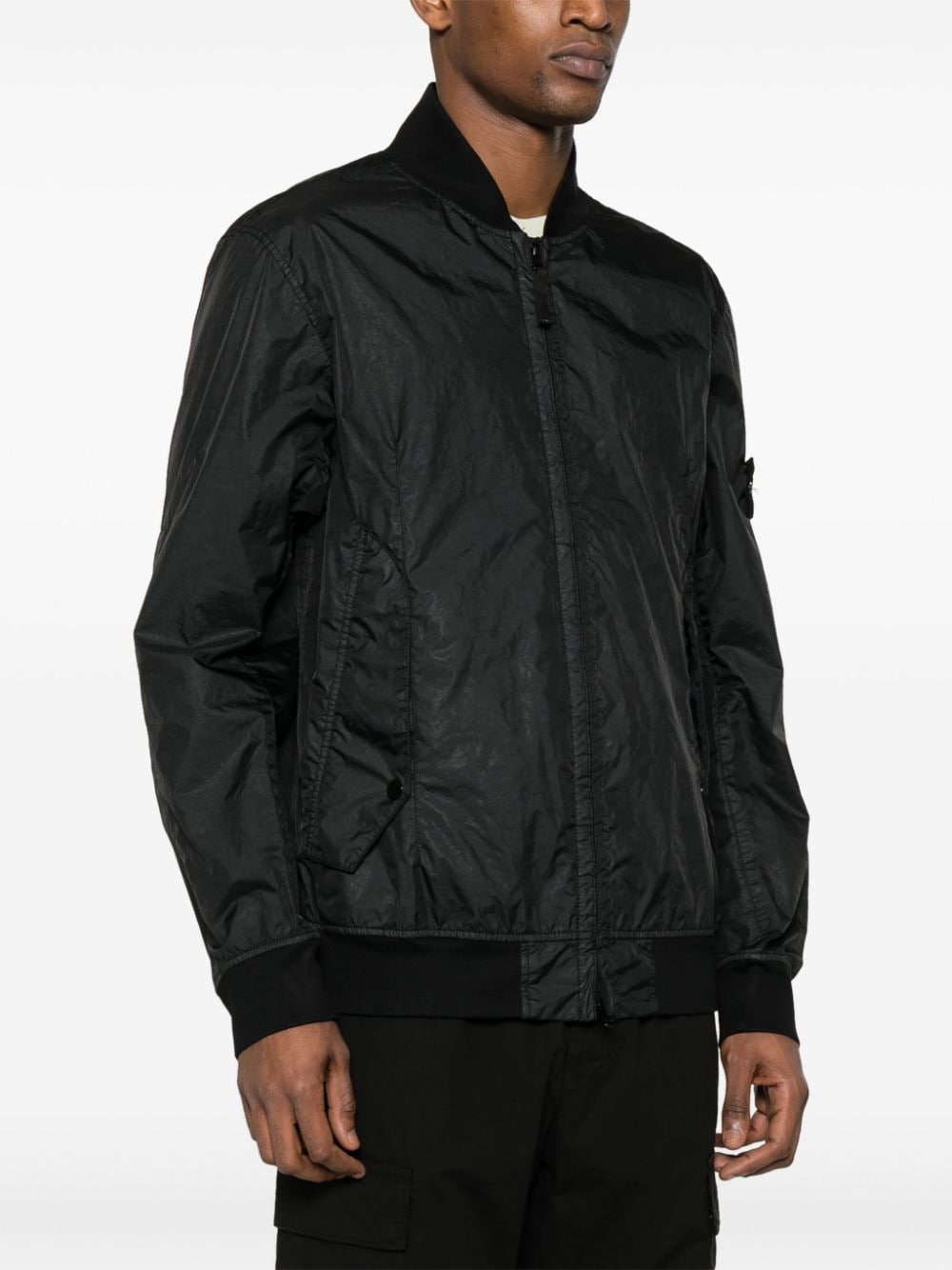 STONE ISLAND Black Membrana 3L TC Jacket for Men - SS24 Collection