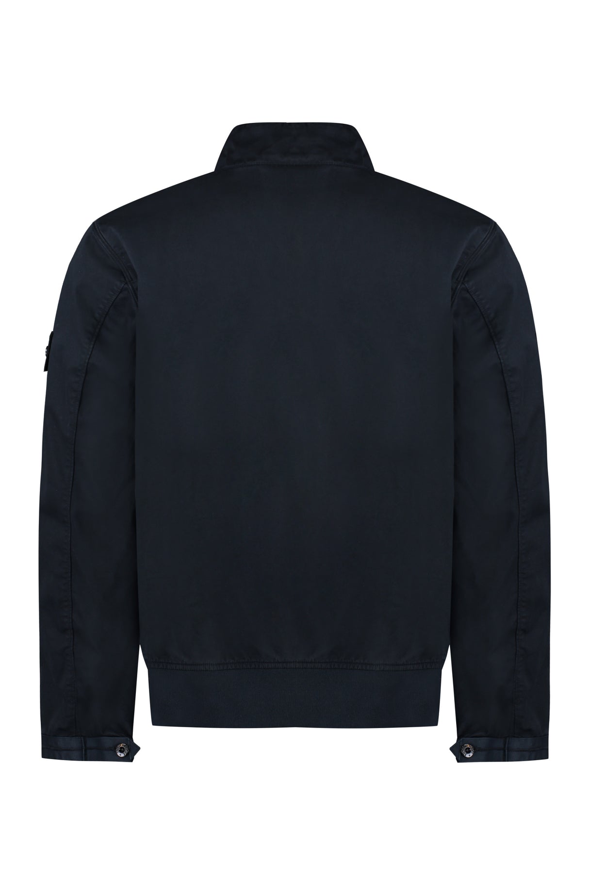 STONE ISLAND Navy Zippered Cotton Jacket for Men