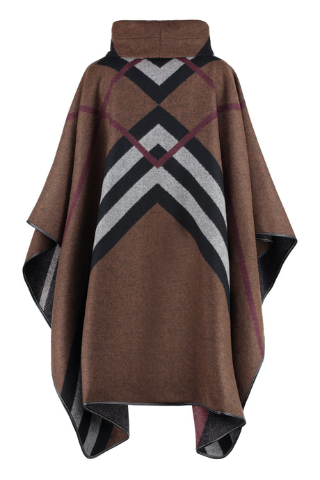 BURBERRY Wooly Wonder: Multicolor Cashmere Cape-Jacket for Women - FW22