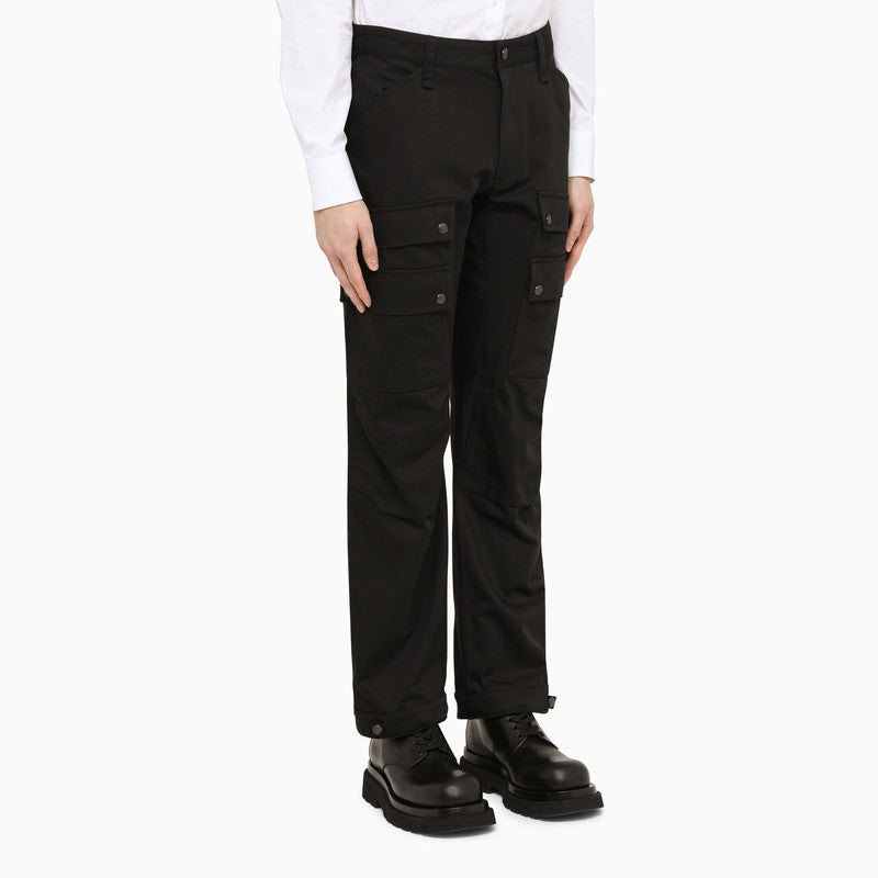 男士黑色多口袋货物裤子 - SS23