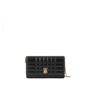 BURBERRY Black Lamb Leather Clutch for Women