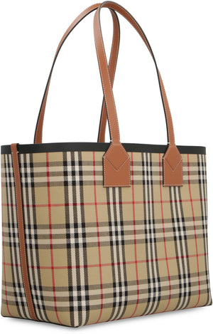 BURBERRY Sophisticated London Check-Pattern Tote Handbag for Women - Perfect for Any Occasion!