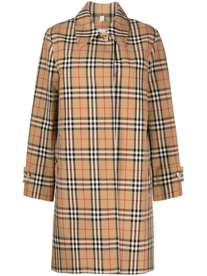 BURBERRY Plaid-Check Raincoat for Women by British Luxury Brand