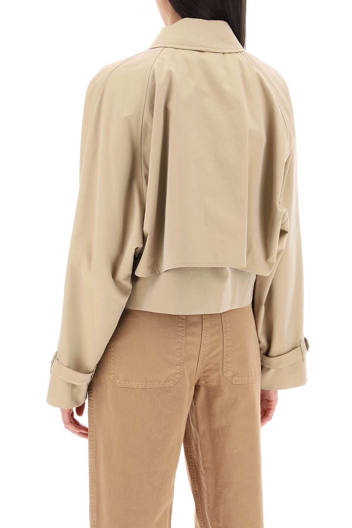 BURBERRY Vintage-Inspired Beige Cropped Jacket for Women