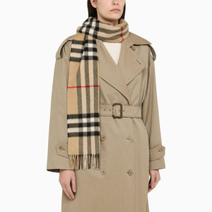 BURBERRY Luxurious Tan Cashmere Scarf for Men