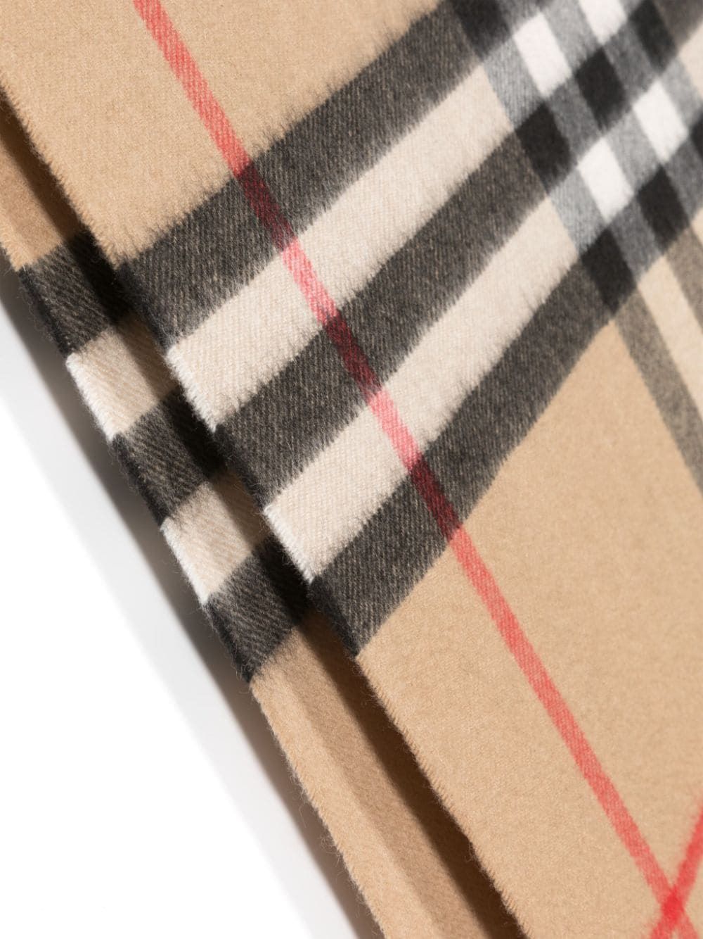 BURBERRY Vintage Check Cashmere Scarf - Brown