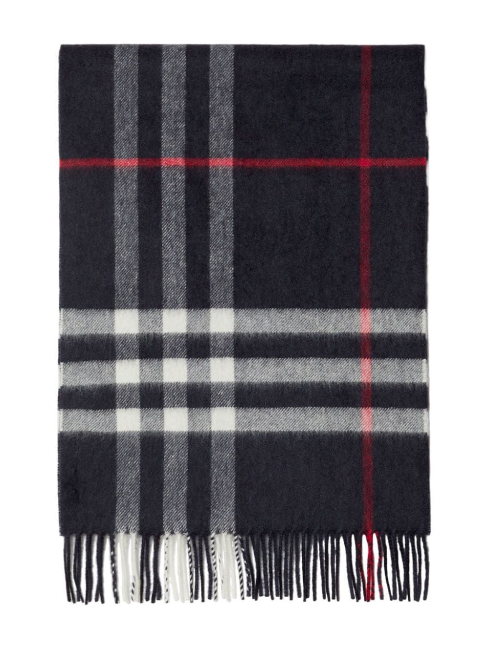 BURBERRY Luxurious Navy Cashmere Scarf for Men - FW24 Collection