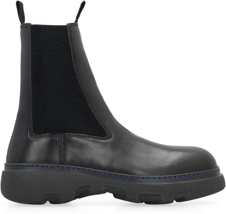 BURBERRY Leather Chelsea Boots for Men - FW23