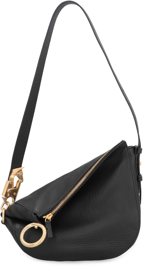 BURBERRY Sophisticated Black Leather Shoulder Handbag for Women - FW23