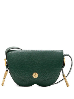 BURBERRY Women's Vine Green Mini Leather Satchel Crossbody Bag FW23