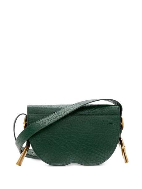 BURBERRY Women's Vine Green Mini Leather Satchel Crossbody Bag FW23