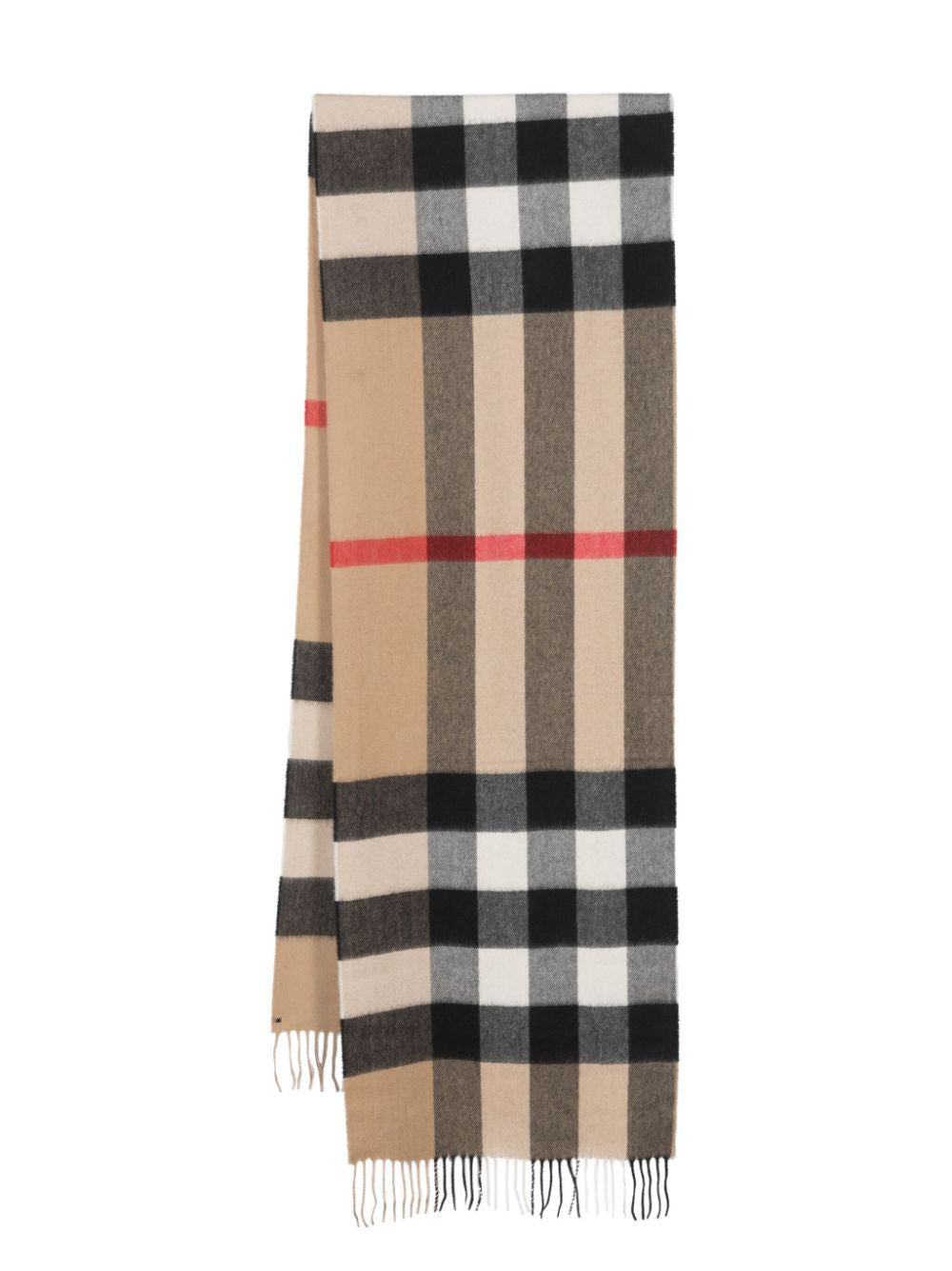 BURBERRY Luxurious Half Check Scarf for Men - FW24 Collection