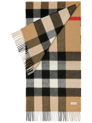 BURBERRY Luxurious Beige Cashmere Scarf for Women - FW24 Collection