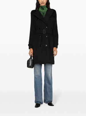 BURBERRY Classic Black Cotton Trench Jacket for Women