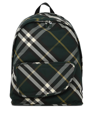 BURBERRY Green Shield Backpack for Men - SS24 Collection
