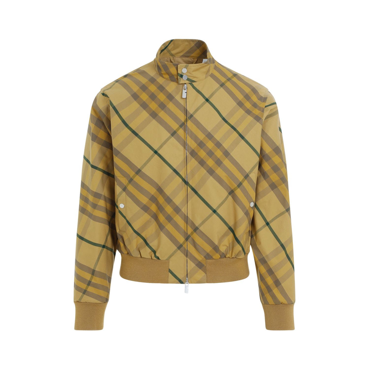 BURBERRY Men's Cotton Bomber Jacket in Nude & Neutrals for SS24