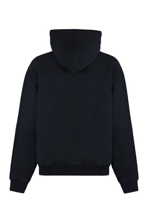 BURBERRY Black Cotton Hoodie for Men - SS24 Collection