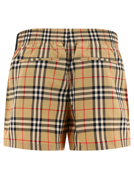 Classy Tan Women's Shorts with Belt by BURBERRY