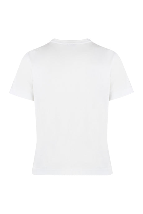 女士白色弹力TEE T恤（百分之3弹力，百分之97棉，百分之100棉）