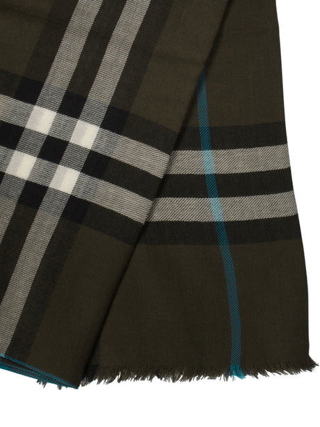 BURBERRY CHECK WOOL SCARF