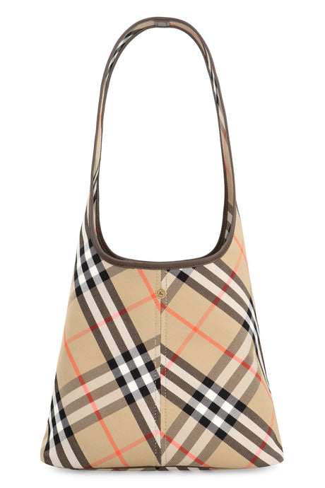 BURBERRY Elegant Checkered Mini Shoulder Bag with Leather Accents