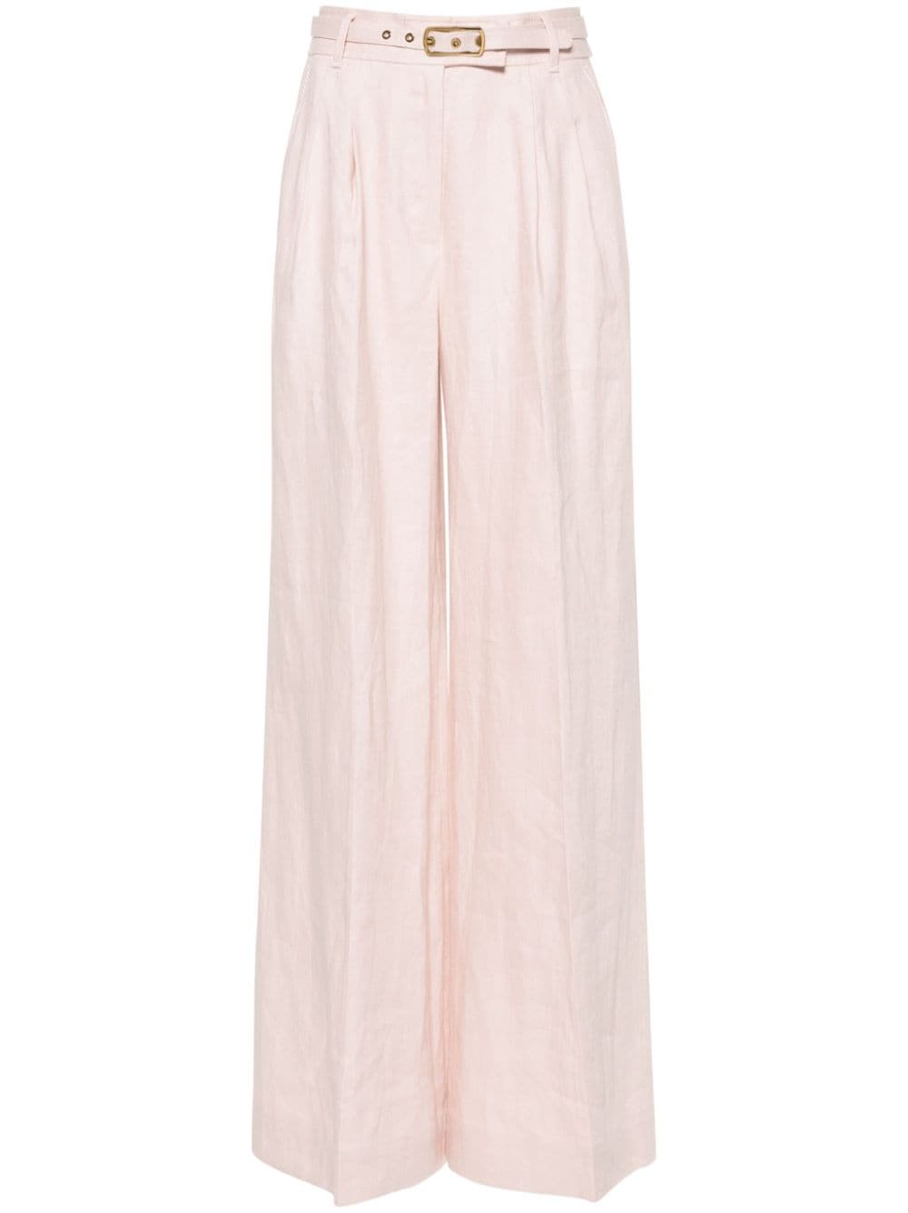 女装-SS24系列-粉色亚麻裤