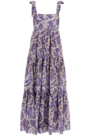 ZIMMERMANN Indigo Paisley Print Cotton Maxi Dress for Women