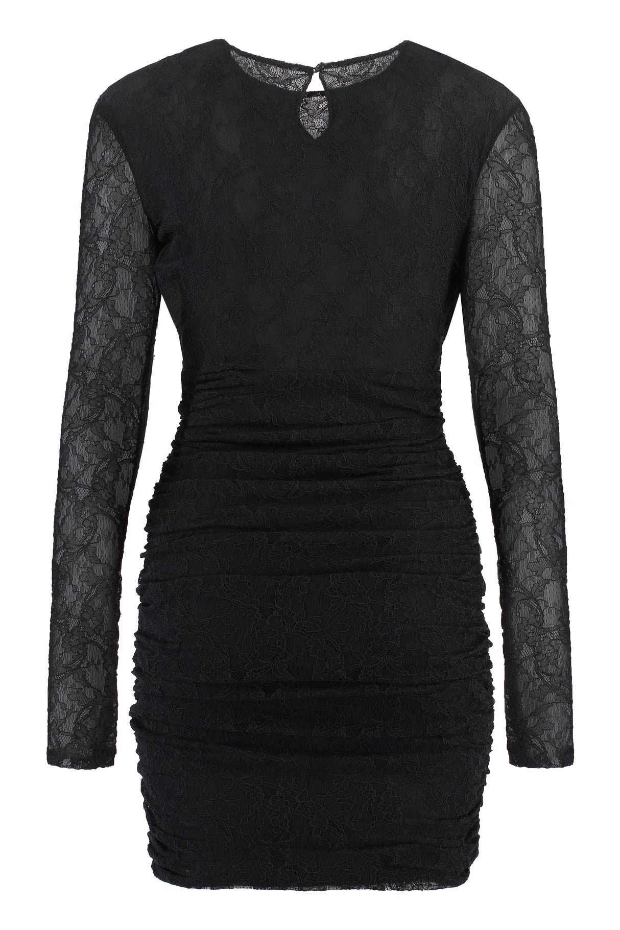 Elegant Black Lace Mini Dress from FW23 Collection
