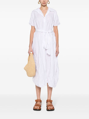 DANIELA GREGIS White Cotton Short Dress for Women - SS24 Collection